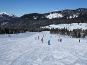Voor beginners: Vlakke en brede Roßalm-afdaling (Winklmoosalm)