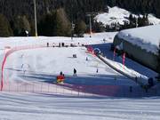 Transportband bij het middenstation Plaghera