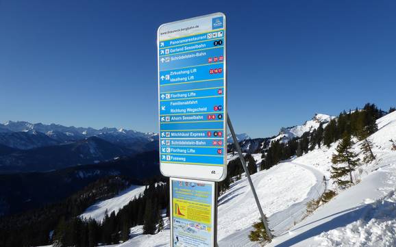 Isarwinkel: oriëntatie in skigebieden – Oriëntatie Brauneck – Lenggries/Wegscheid