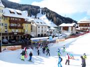 Einde van de dalafdaling in Wolkenstein