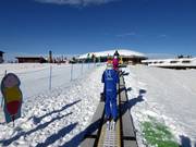 Transportband in het skigebied Monte Bondone