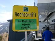 Informatie over de Hochsonnlift
