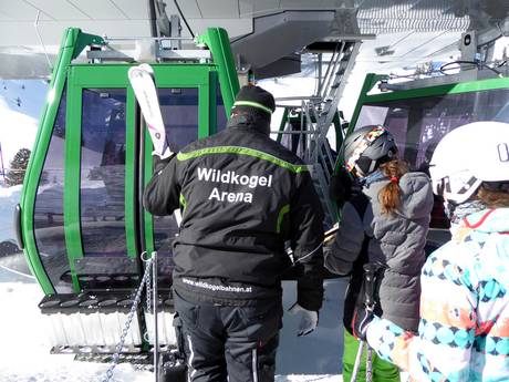 Snow Card Tirol: vriendelijkheid van de skigebieden – Vriendelijkheid Wildkogel – Neukirchen/Bramberg