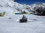 Kinderland van de skischool Ötztal bij de Giggijoch