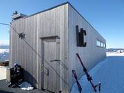 Zeer goed onderhouden sanitaire voorzieningen bij het bergstation van de gondelbaan