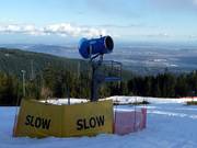 Sneeuwkanon op de Grouse Mountain