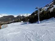 Oefenpiste bij de vierpersoonsstoeltjeslift Robellóns