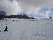 Afdaling langs de lift