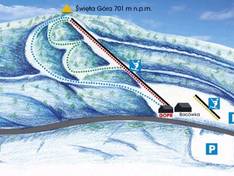 Pistekaart Święta Góra – Lubawka
