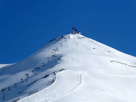 Skigebieden voor gevorderden en off-piste skiërs Twee Landen Skiarena (Zwei Länder Skiarena) – Gevorderden, off-piste skiërs Nauders am Reschenpass – Bergkastel