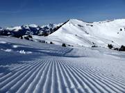 Vers vers geprepareerde piste