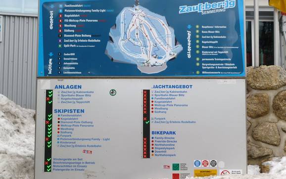 Bruck-Mürzzuschlag: oriëntatie in skigebieden – Oriëntatie Zauberberg Semmering