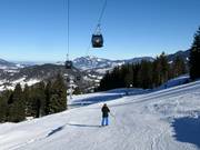 Familieafdaling bij de 10-persoonsgondel Söllereck