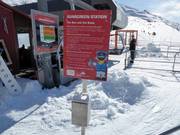 Gratis zonnebrandcrème bij het dalstation