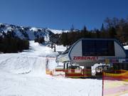 Zirbenjet - 6-persoons hogesnelheidsstoeltjeslift (koppelbaar) met kap en stoelverwarming