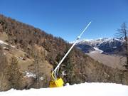 Sneeuwlans in het skigebied Watles