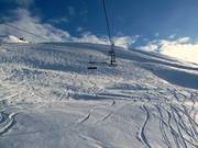 Diepsneeuwterrein bij de Jatz Quattro