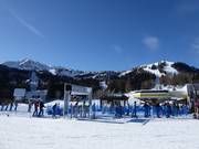 Uitzicht over het skigebied Zoncolan