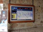 Informatiebord met actuele liftstatus