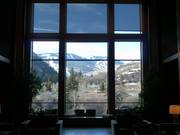 Uitzicht vanaf het Westin Riverfront op de pistes