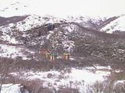 Uitzicht op de accommodaties Nevados de Chillán