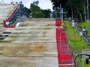 Bovenste deel van de blauwe piste