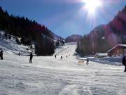 Gamskogel Oostafdaling in de richting van de Weltcuparena