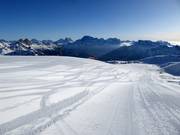 Perfecte pistepreparatie in het skigebied San Pellegrino
