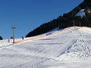 Gemakkelijke piste bij de sleeplift Ressebichl