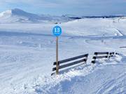 Piste-markering in Tänndalen