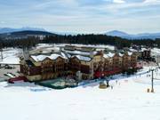 Uitzicht op de Trickle Creek Lodge