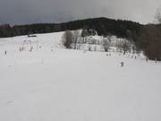 Beginnerspiste in het dalgebied