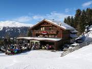 Stalder Hütte midden in het skigebied