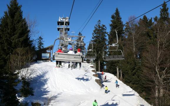 Grootste skigebied in Železná Ruda – skigebied Špičák
