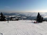 Makkelijke piste bij de Kleine Fichtelberg