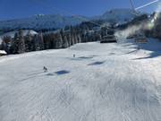 Makkelijke piste Schwanden bij de 8-persoons stoeltjeslift