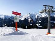 Start van de rodelbaan naar Saas