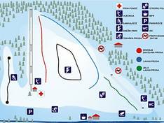 Pistekaart Smučišče Kotlje