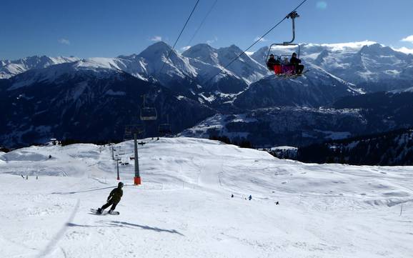 Grootste hoogteverschil in de vakantieregio Disentis Sedrun – skigebied Disentis