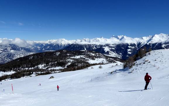 Vispertal: Grootte van de skigebieden – Grootte Bürchen/Törbel – Moosalp