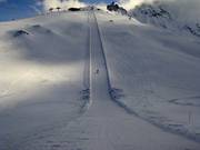 Snelheidsmeettraject bij de Goldknopf (tot 100 km/u)