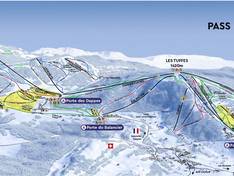 Pistekaart La Dôle/Les Tuffes (Jura sur Léman)