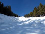 Extreem moeilijke piste The Chute