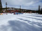 Oefenterrein met overdekte transportband