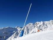 Krachtige sneeuwkanonnen