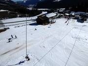 Beginnersgebied bij het dalstation in Waltensburg