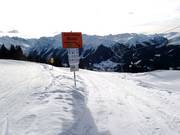 Start van de rodelbaan naar Saas