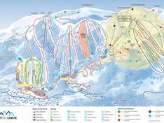 Pistekaart Port del Comte