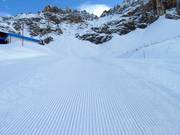 Geprepareerde piste in Obereggen