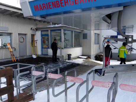 Wettersteingebergte en Mieminger Kette: vriendelijkheid van de skigebieden – Vriendelijkheid Biberwier – Marienberg